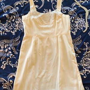 Ivory dress with detail